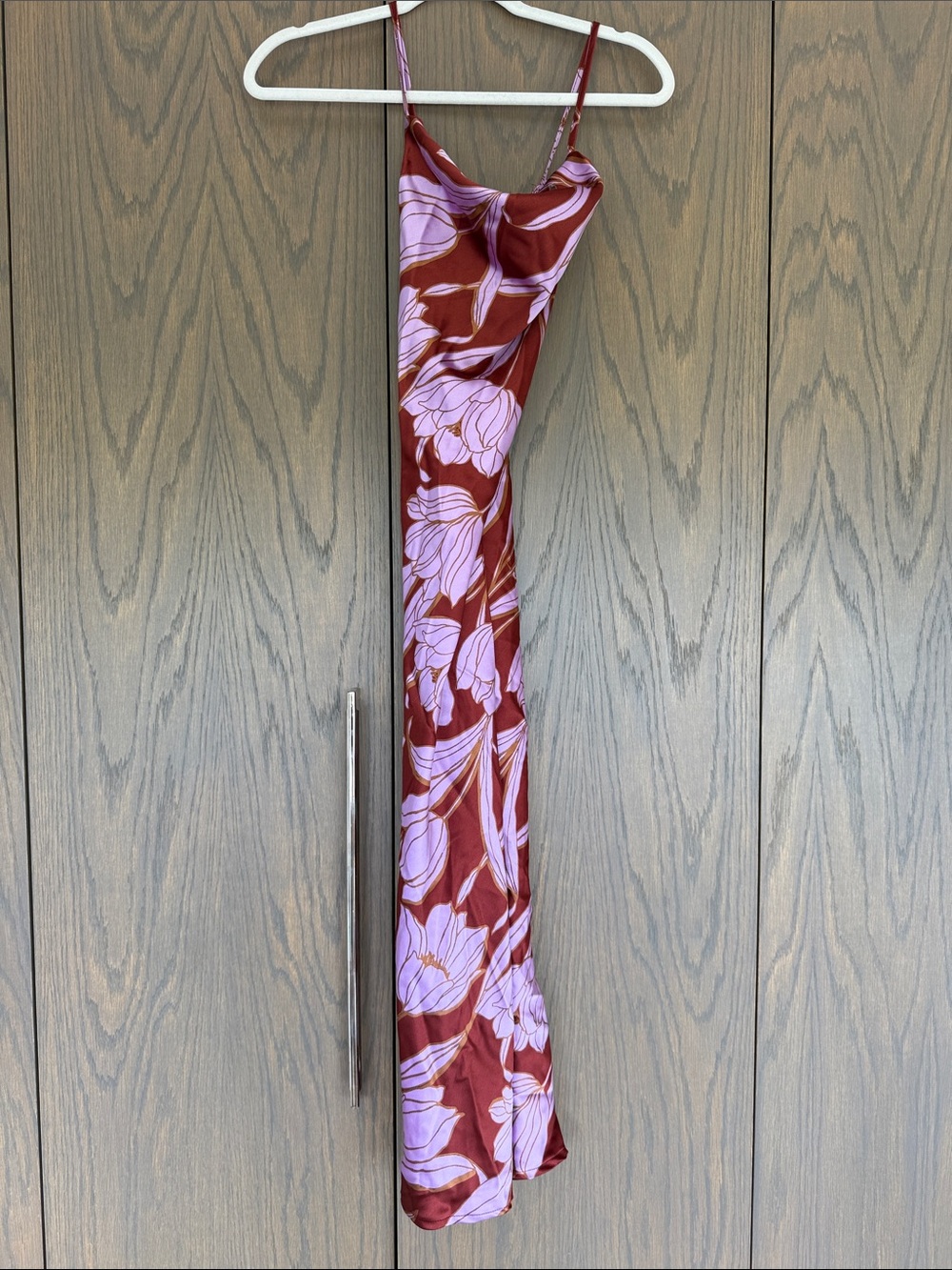 House of Harlow 1960 Floral Slip Dress in Burgundy and Lavender